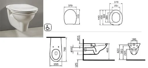 אסלת נכים תלויה